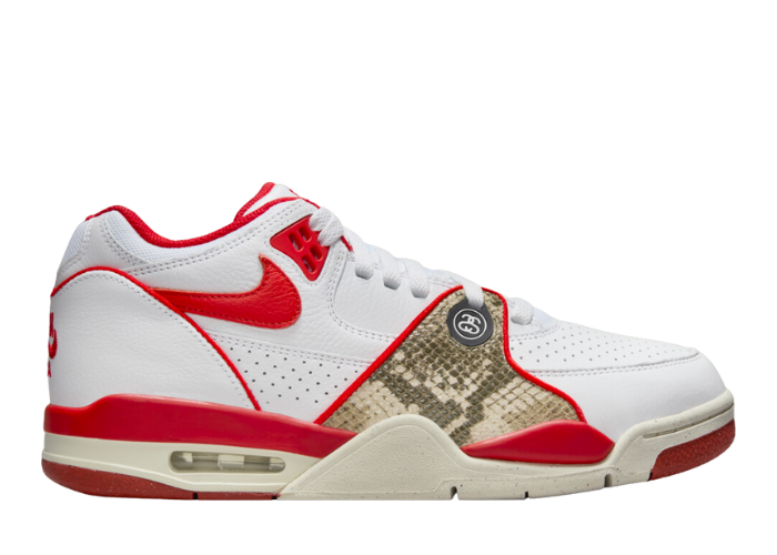Stussy × NikeAirFlight89Low WhiteandPeca Air Flight '89 Low x Stüssy 'White and Pecan' (FD6475-100